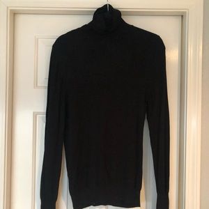 Susina black long sleeve turtle neck